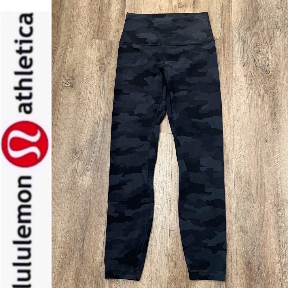 Lululemon Align Pant II *25" Incognito Camo Multi Grey Size 4